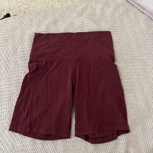 Burgundy TNA butter shorts